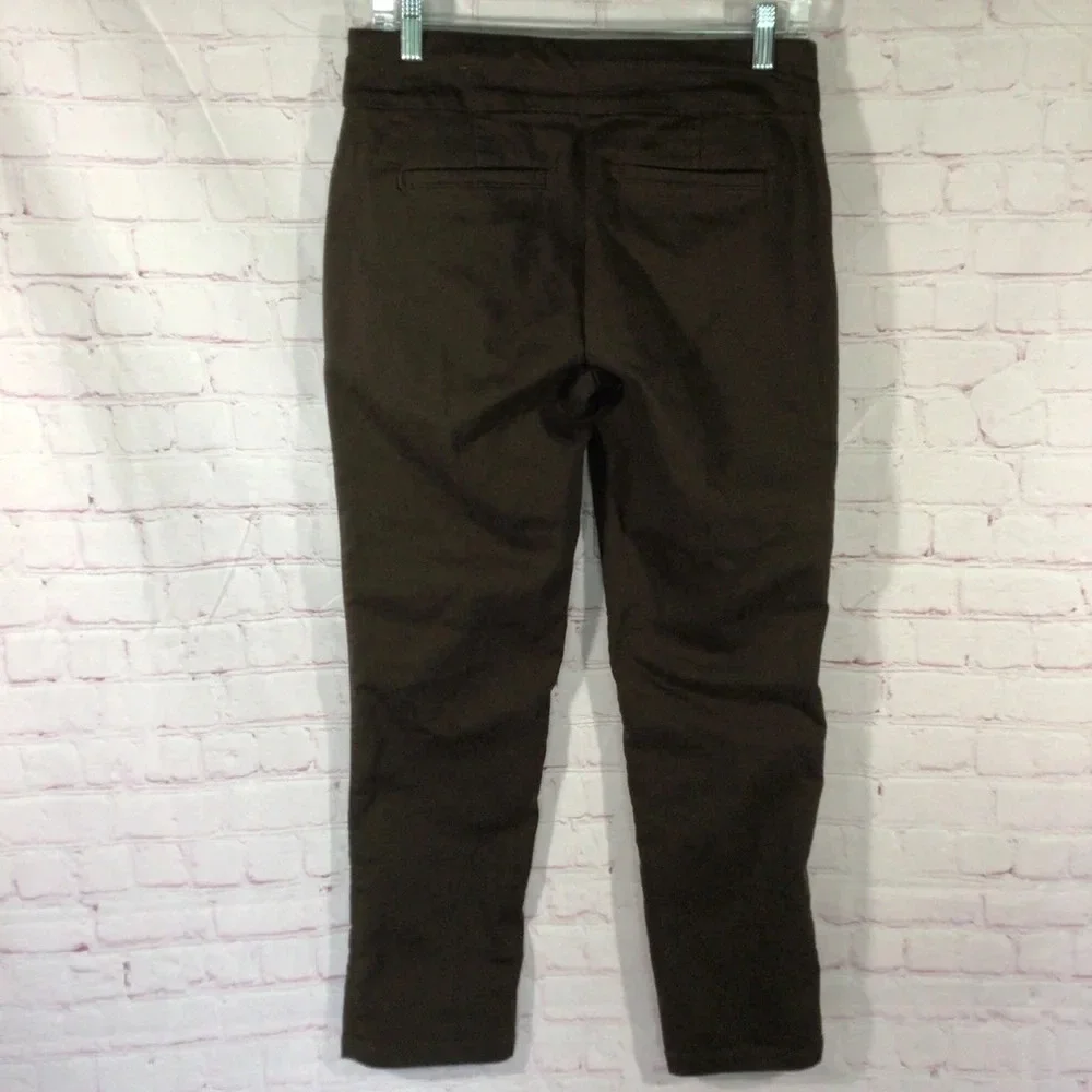 Croft & Barrow Chocolate Brown The Effortless Stretch Pant - Size 6